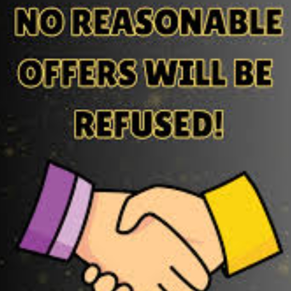 No Reasonable Offers Refused Handshake Sign